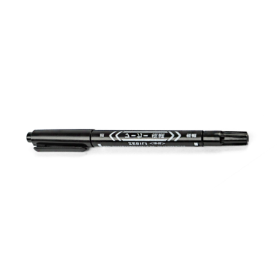Schwarzer doppelseitiger Markierstift