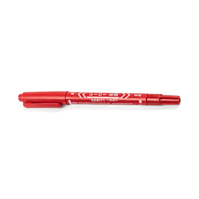 stylo marqueur rouge double face