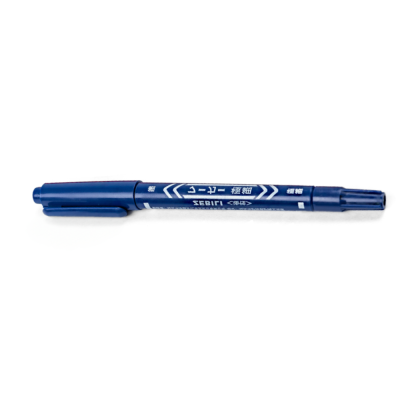 Blue double-sided marker pen