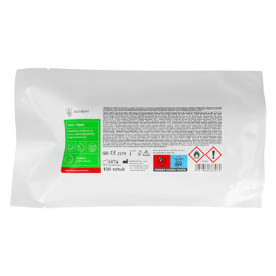 Chusteczki do dezynfekcji powierzchni MEDISEPT Velox Duo Wipes - 100pcs