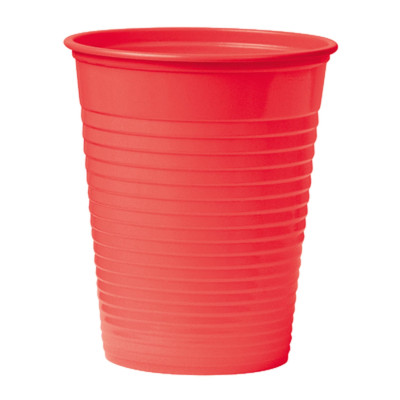 Jednorazowe Kubeczki na wodę - Czerwone - 200ml - 100 pcs