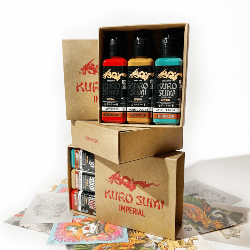 Kuro Sumi Imperial Tattoo Ink - Trad Mini Set 3x 44 ml