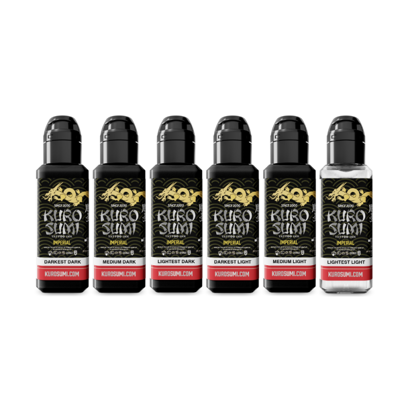 Kuro Sumi Imperial - SET - Marta Make Fine Art - Black and Grey 44ml x 6szt.